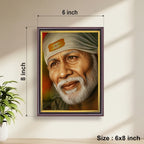 Shirdi Sai Baba | Spiritual Guru | Powerful Photo Frame | A3 | A4 | 6x8 inch D2