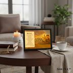 Geetha Saaram | Bhagavad Gita | Powerful Photo Frame | A3 | A4 | 5x7 Inch