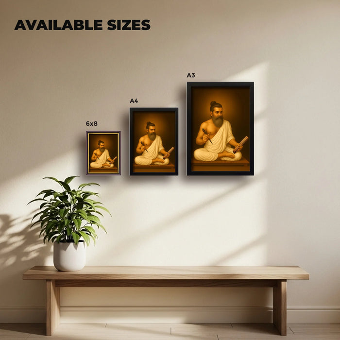 Thiruvalluvar | Spiritual Guru | Powerful Photo Frame | A3 | A4 | 6x8 inch