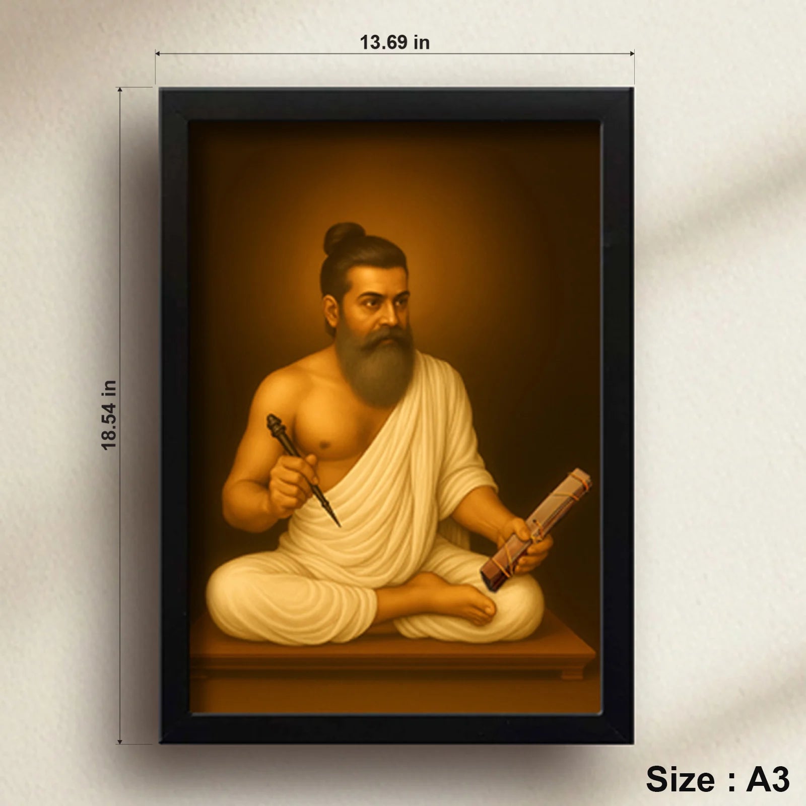 Thiruvalluvar | Spiritual Guru | Powerful Photo Frame | A3 | A4 | 6x8 inch
