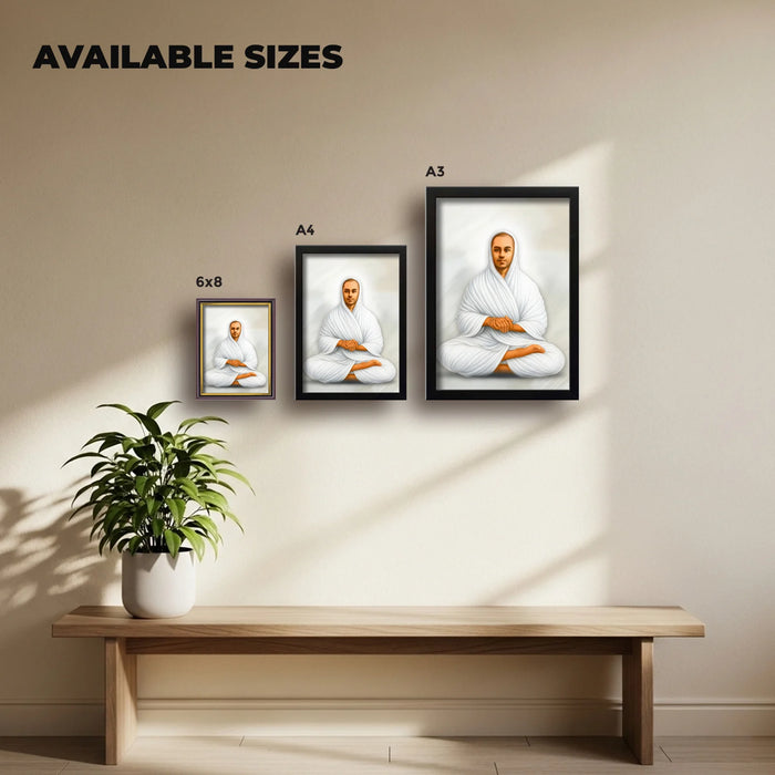 Thiru Arutprakasa Vallalar | Spiritual Guru | Powerful Photo Frame | A3 | A4 | 6x8 Inch