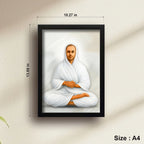 Thiru Arutprakasa Vallalar | Spiritual Guru | Powerful Photo Frame | A3 | A4 | 6x8 Inch