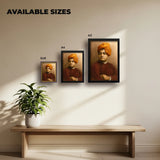 Swami Vivekananda | Spiritual Guru | Powerful Photo Frame | A3 | A4 | 6x8 inch