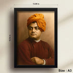 Swami Vivekananda | Spiritual Guru | Powerful Photo Frame | A3 | A4 | 6x8 inch
