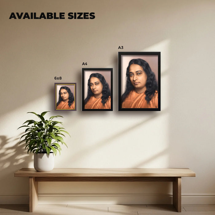 Paramahansa Yogananda | Spiritual Guru | Powerful Photo Frame | A3 | A4 | 6x8 inch