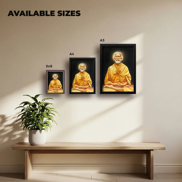 Swami Sri Yukteswar Giri | Spiritual Guru | Powerful Photo Frame | A3 | A4 | 6x8 inch