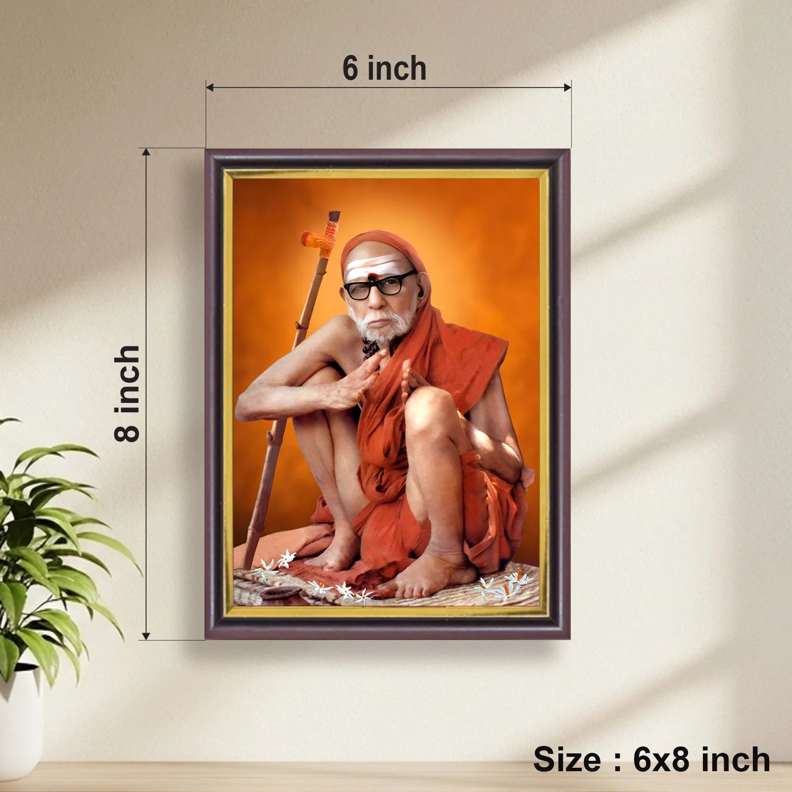 Kanchi Mahaperiyava | Spiritual Guru | Powerful Photo Frame | A3 | A4 | 6x8 inch