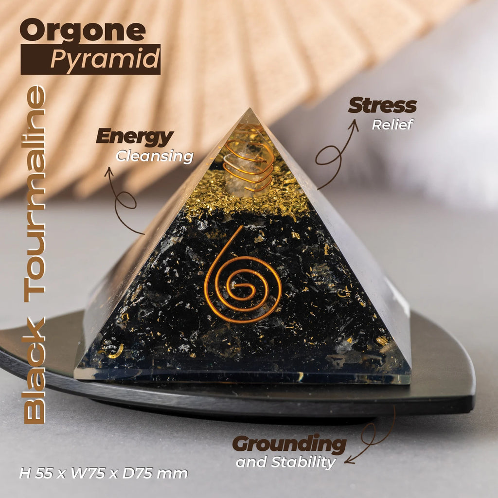 Organe Black Tourmaline Pyramid