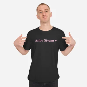 Anbe sivam with pink heart- Devotional T-shirt