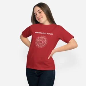 Harir harati papani with flower mandala - Devotional Unisex T-shirt