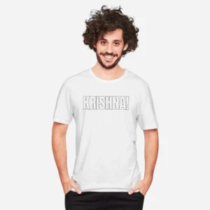 Krishna with Exlamation - Devotional Unisex T-shirt