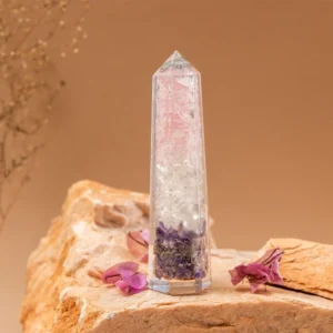 Orgone Amethyst Rock Rose Pencil