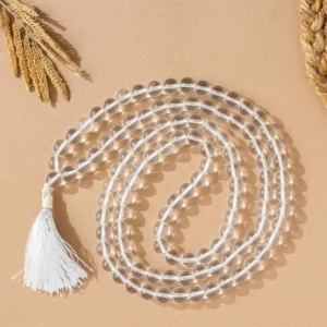 Natural Sphatik Mala "8mm" 108 Beads Original