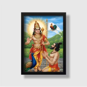 Murugar and Arunagirinathar | Spiritual Guru | Powerful Photo Frame | A3 | A4 | 6x8 inch